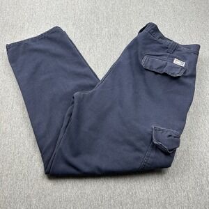Tyndale FR Cargo Pants Men's 34x29 Blue Flame Resistant Workwear CAT 2 NFPA 2112